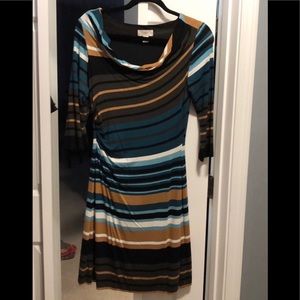 Ann Taylor Loft Multi Colored Stretchy Dress
